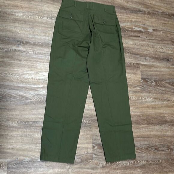 Vintage Military green utility pants trousers fatigues OG 507 durapress 32x32 - Picture 3 of 8